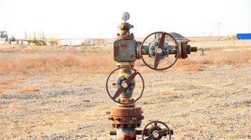 Oil industry: Abandoned wellhead