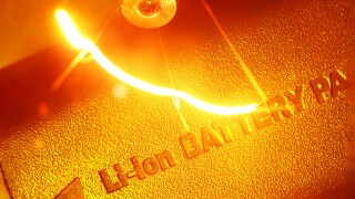 Close up of Rechargeable Battery pack