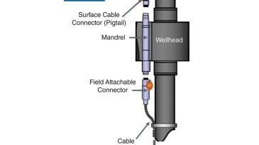 Generic three-piece wellhead-penetrator configuration with a failure at the field-attachable connector.