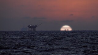 Oil Rig Sunset