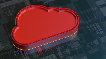 Abstract Cloud computing digital background