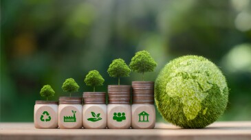 ESG environment social governance investment business concept.