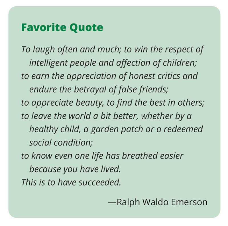 Emerson quote in green box