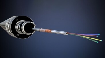 Hybrid electro-optical cable.