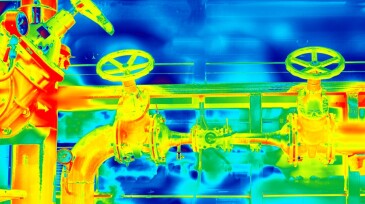 Colorful Infrared thermogram