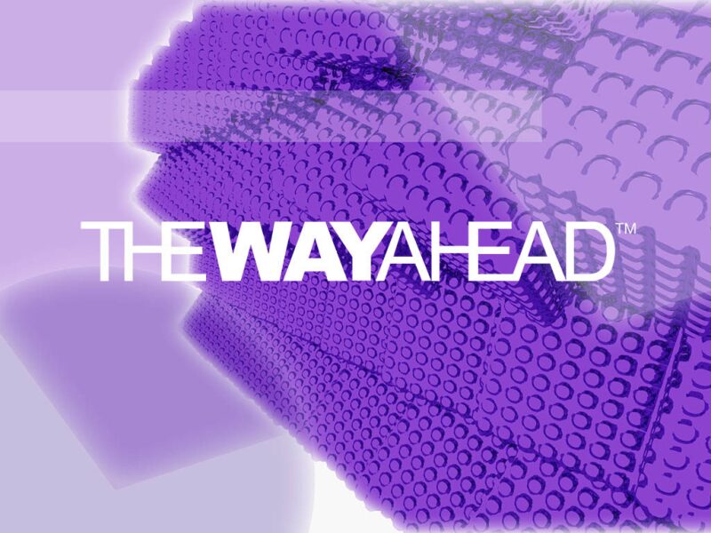 The Way Ahead logo on abstract background