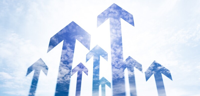 Arrows pointing upward