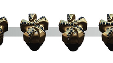 Design evolution of PDC frames trialed during the drilling campaign.
