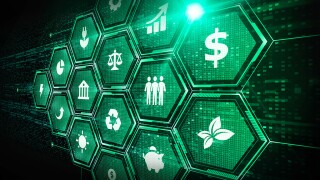 ESG Investing Concept - Sustainable and Socially Responsible Investing - New Factors to Evaluate Corporations and Countries on How Far Advanced They are with Sustainability and Governance Paradigms - Abstract Illustration