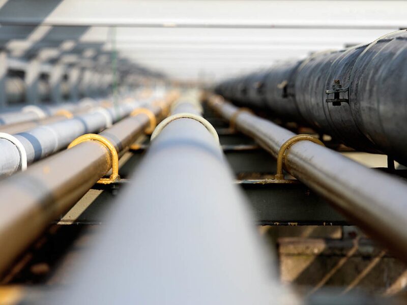 Pipes at facility