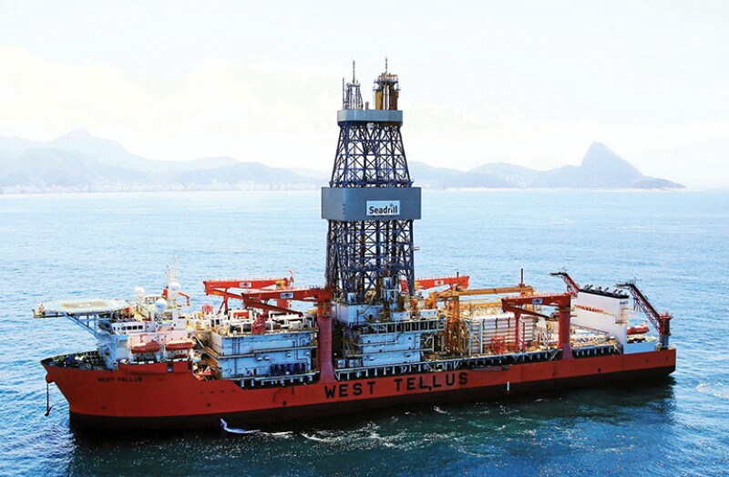Seadrill’s West Tellus drillship.