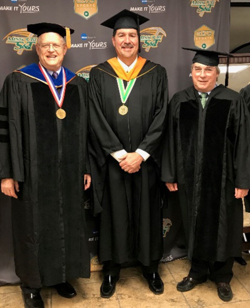 Missouri S&T presented the Award of Professional Distinction to Palisch in 2019.