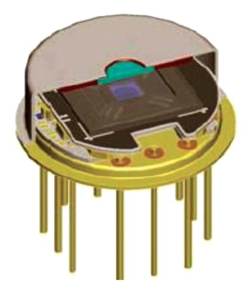 A pyroelectric detector.