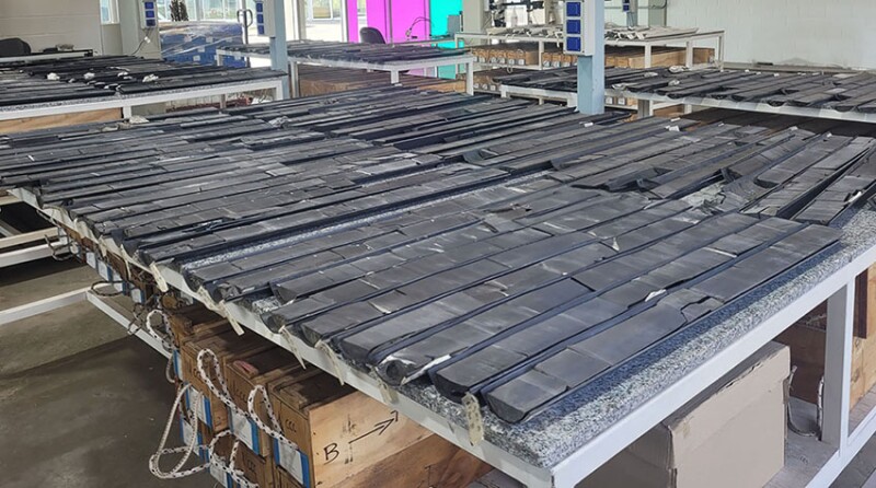 Layout of subsurface cores in YPF Technology labs. Source: YPF Technology.