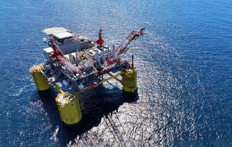 Shell’s 20K-psi-capable Sparta production semisubmersible planned for the deepwater Gulf of Mexico replicates about 95% of the hull and about 85% of the topsides of the Whale production unit (pictured), which received first oil in January 2025.