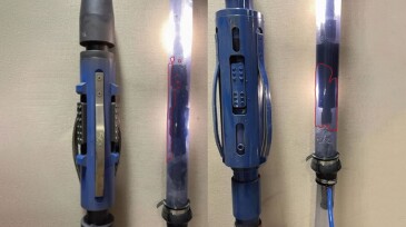 Fig. 2—Lab images of air building up pressure underneath a TAC. Left image shows a high-flow TAC; right image shows a conventional TAC. Source: Vannevar.