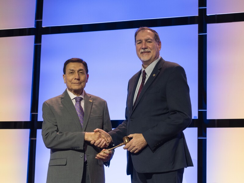 SPE President's Gavel Pass during President's Luncheon and Annual Meeting of Members