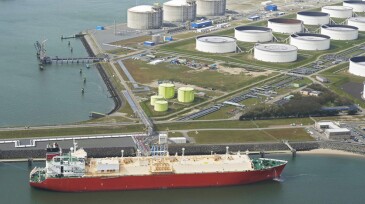The Gate LNG Terminal at the Port of Rotterdam in the Netherlands.