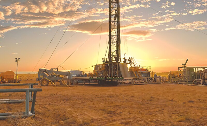 Helium drilling operations at Desert Mountain Energy’s Holbrook project in Arizona.