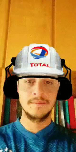 My 3D Hard Hat Instagram Filter. Try it on.