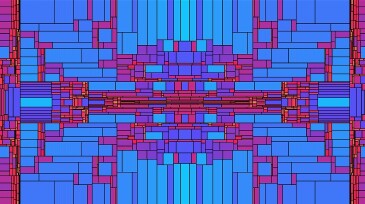 Vector rectangle shapes structure background. Illustration of abstract layout with squares. Sci-fi HUD or UI backdrop with organized detailed grid. Colorful geometric cover.