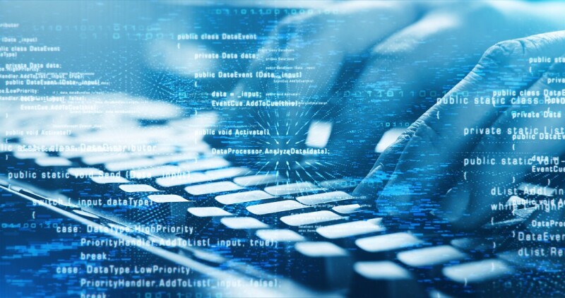 Close Up Of Hands On A Computer Keyboard - Coding, Programming, Software Development, Cyber Security