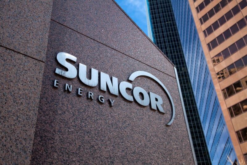 Suncor Energy logo on their building