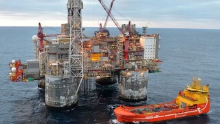 The Heidrun field on Haltenbanken in the Norwegian Sea.