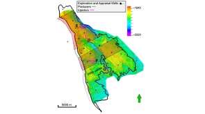 This map shows Stage 1 of the Johan Sverdrup PRM installation in gray.