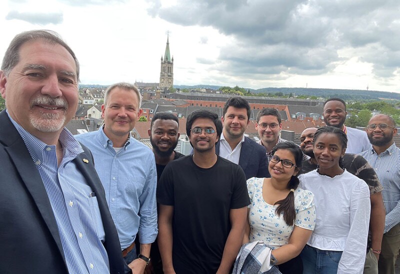 During his recent trip through several stops in Europe, Terry visited with SPE student members at RWTH Aachen University in Germany.