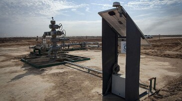 Fig. 2—A sonic data logger installed alongside well B. Source: Acoustic Data.