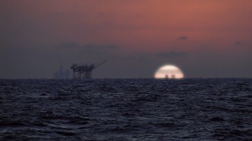 Oil Rig Sunset
