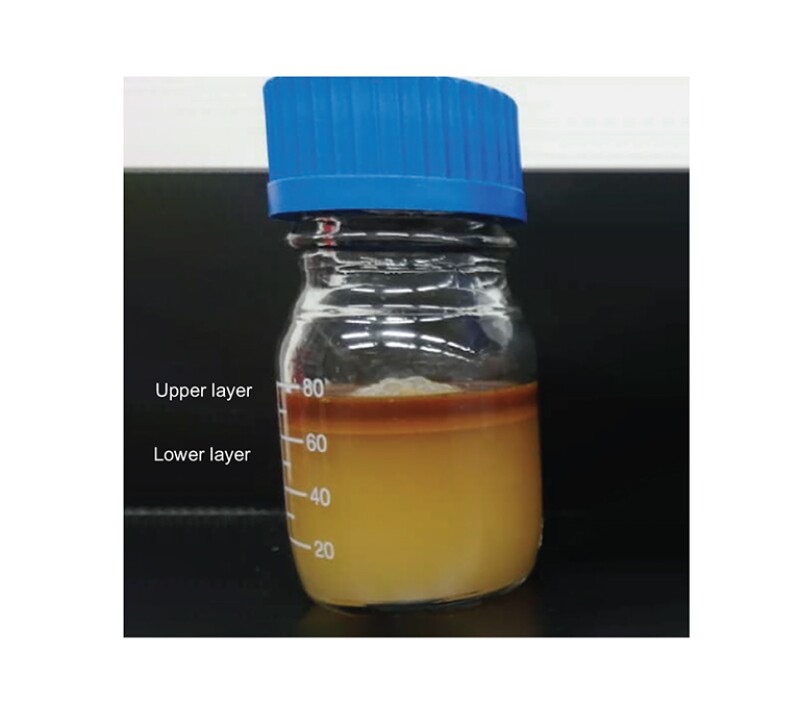 Aged emulsion sample