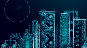 Conceptual drawing of industrial facility